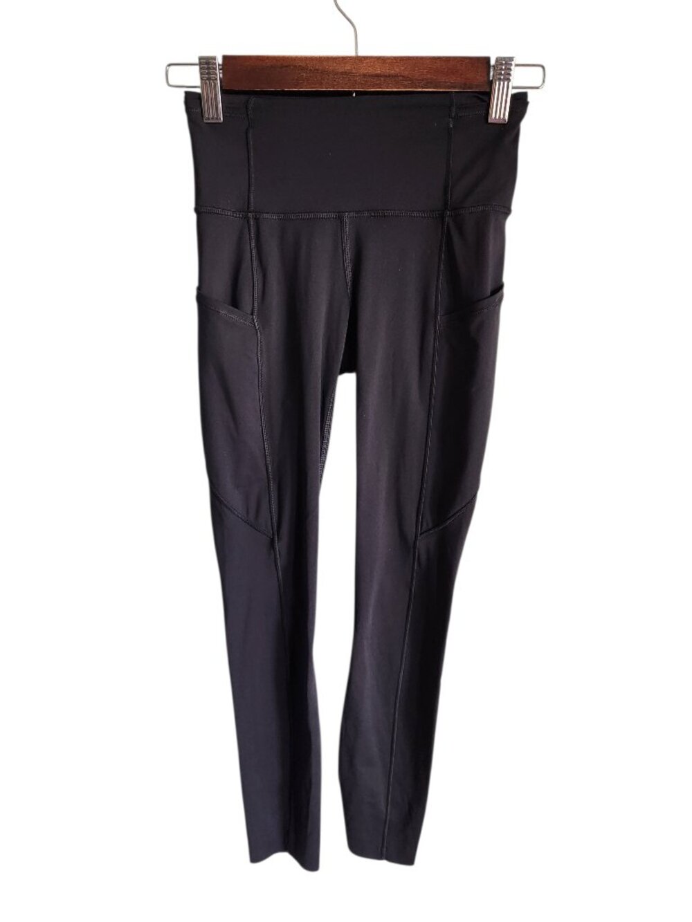 Lululemon Leggings 2 Black Womens Fast Free 7/8 Tight II Non Reflective Nulux 25